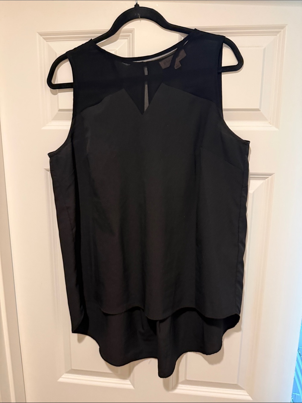 Philosophy Black Sleeveless High-Low Tunic